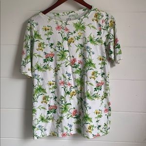 Floral print tee